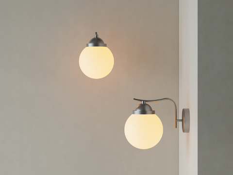 Spherical wall lamp Round wall lamp