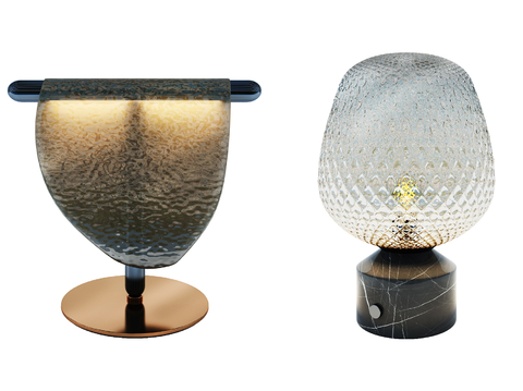 Modern glass table lamp