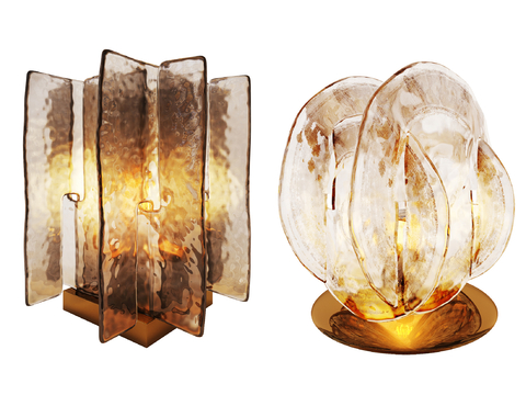 Modern glass table lamp