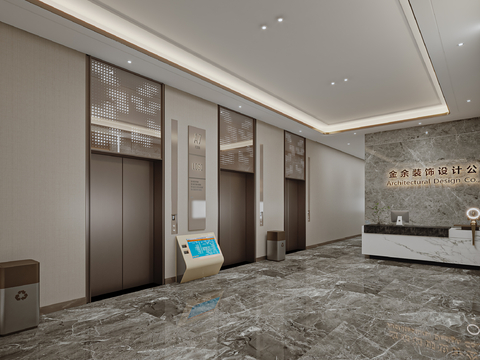 modern elevator hall