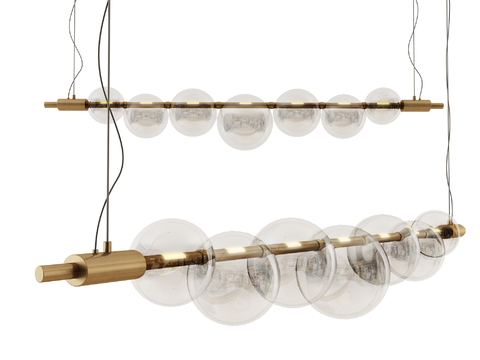 Modern glass chandelier