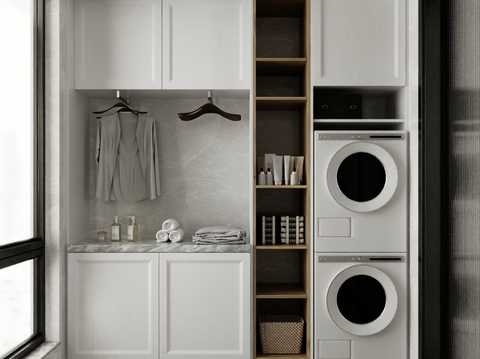 modern balcony cabinet Laundry Cabinet