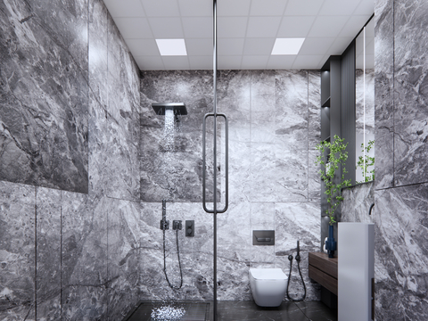 Advanced gray toilet bathroom