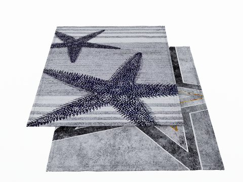 Starfish Carpet Square Blanket