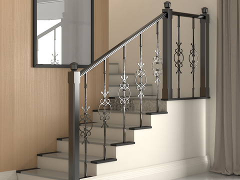 Modern Handrail Stairs Stairs