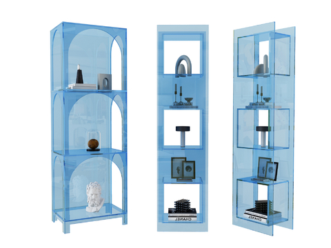 Acrylic Decorative Cabinet Rack