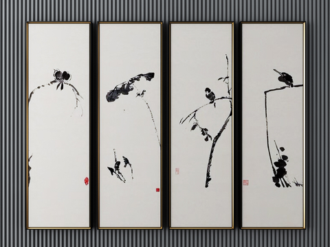 New Chinese Ink Painting Decorative Hanging Painting