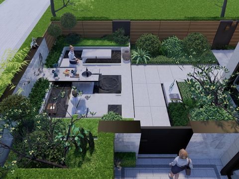 Villa Courtyard Garden