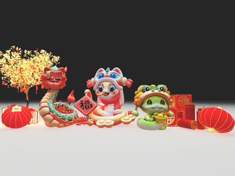 New Chinese Sculpture Year of the Snake Sculpture