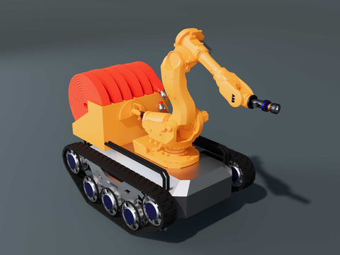 Unmanned fire-fighting robot