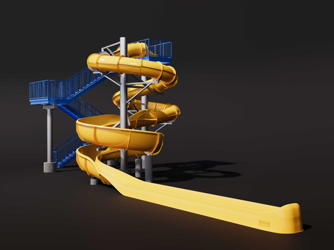 Modern Playground Water Slide