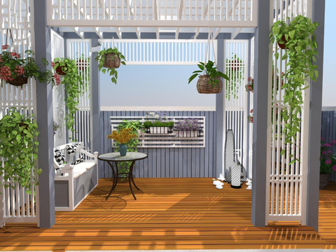 Nordic Balcony Terrace Roof Garden