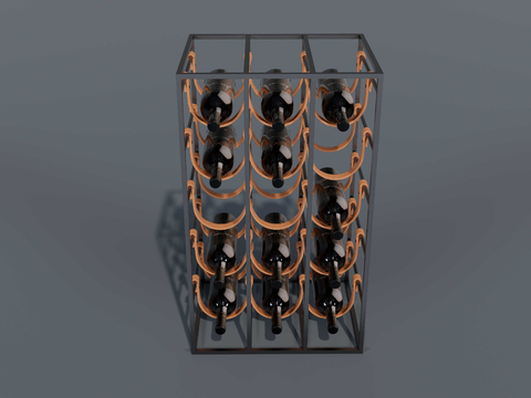 Modern Metal Wine Rack