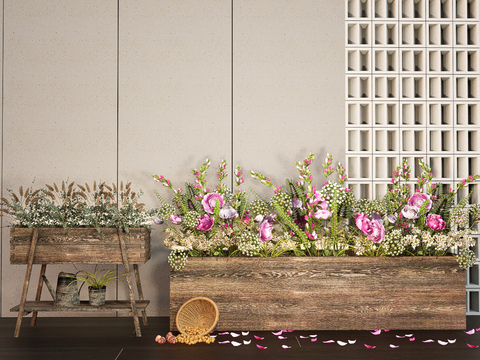 Modern floral flower box