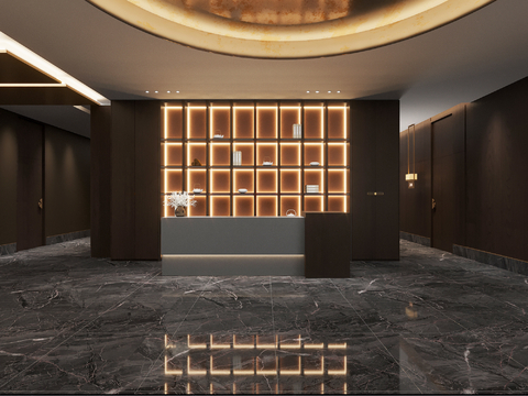 New Chinese Front Desk Hotel Hall Reception