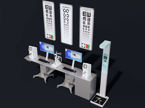 Vision testing instrument Vision testing table Height measurer Physical examination instrument