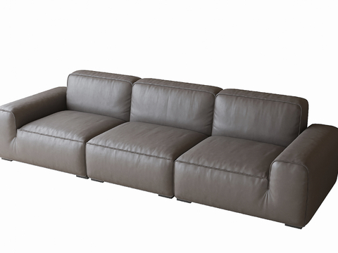 Modern Leather Sofa Multiplayer Sofa