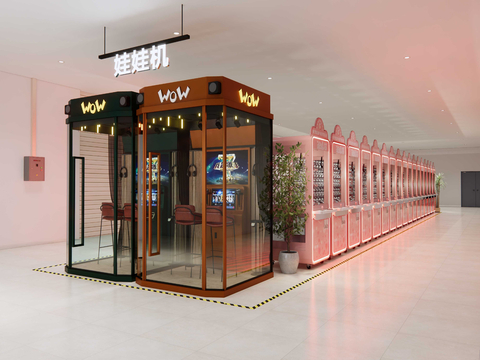 Modern Shopping Mall Doll Machine Shop