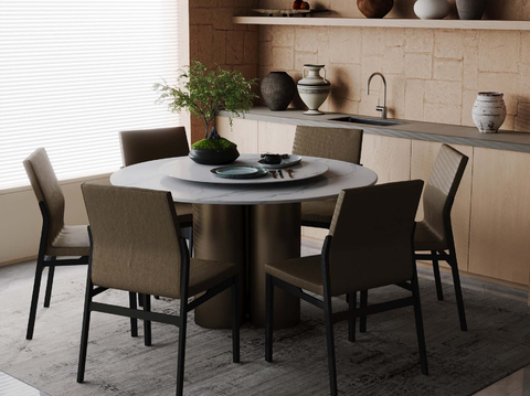 Round dining table