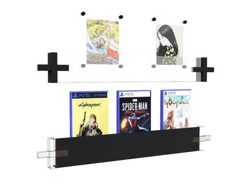 Bookshelf Wall Rack Storage Rack