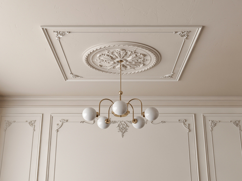 French chandelier ceiling