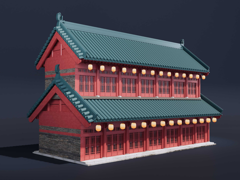 Chinese Ancient Folk House Building