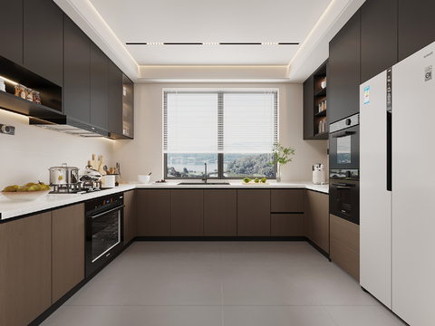 Italian Minimalist Kitchen Cabinets