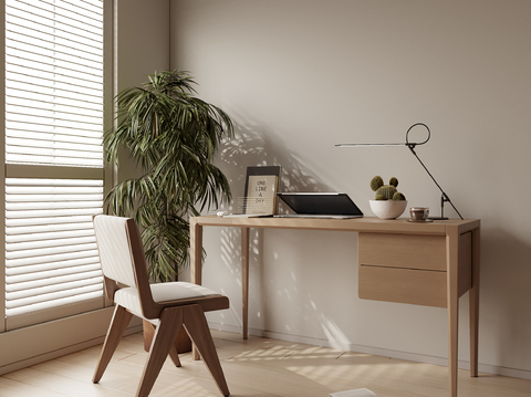 Log Style desk and chair