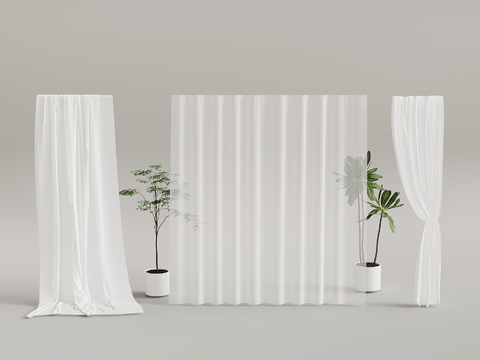 modern curtain transparent gauze curtain