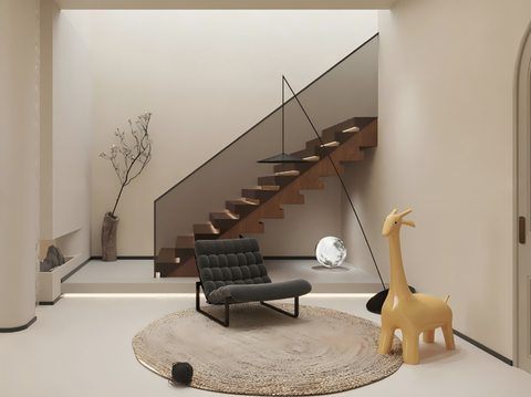 Modern staircase landscape