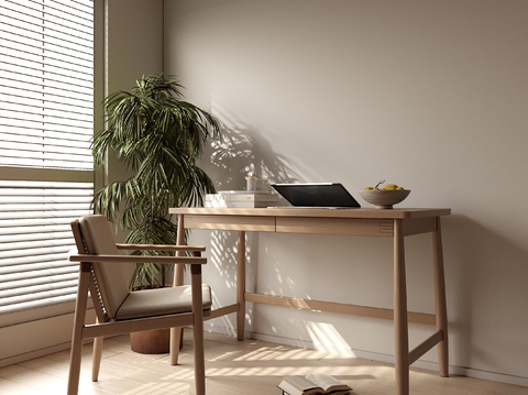 Log Style desk and chair