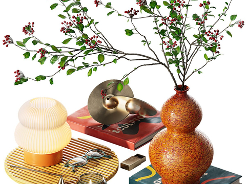 Modern Decorative Ornament Table Lamp Book Candle