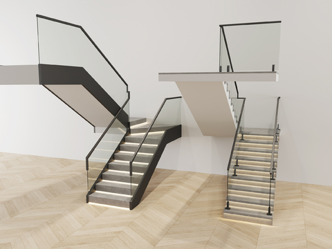 Modern Handrail Stairs