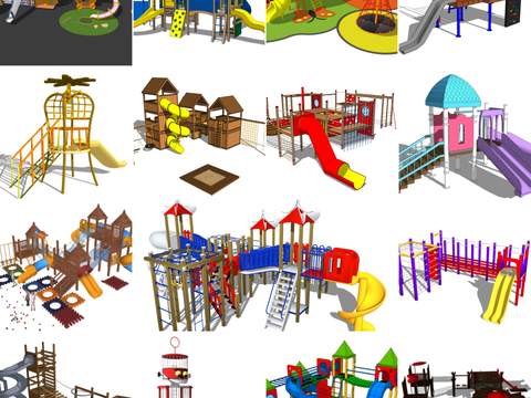 64 sets of recreational facilities for children