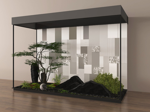 Modern plant pile landscape sketch plant landscaping