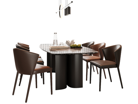 Italian Dining Table and Chair