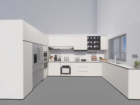 modern kitchen cabinet