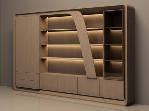 Modern Office Cabinet Bookcase Decorative Cabinet