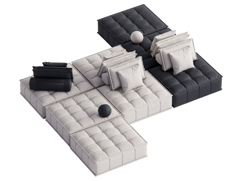 Modern Multiplayer Sofa Double-Sided Sofa