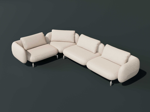 Modern Leather Sofa Casual Sofa