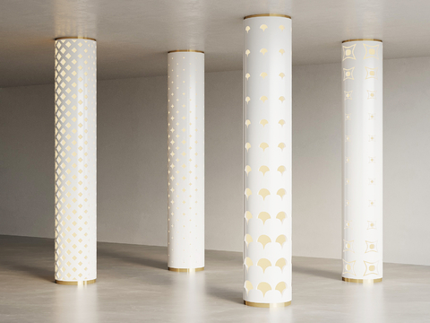 Modern pillar shape decorative column