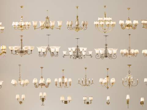 American chandelier wall lamp