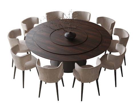 Modern Box Dining Table and Chair Large Dining Table and Chair