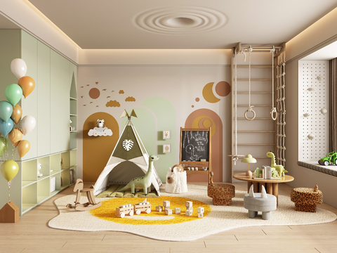 Modern Children's Entertainment Room Toy Room kids Bedroom