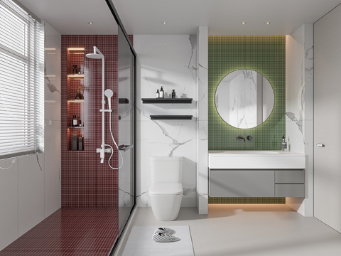 modern toilet bathroom shower room