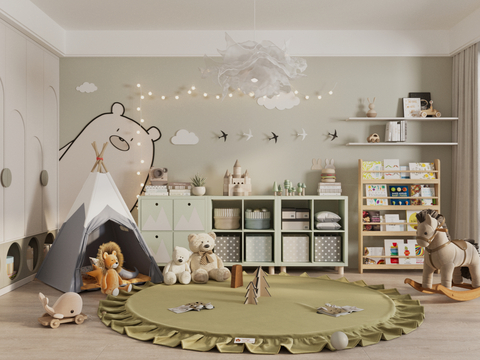 Modern Children's Entertainment Room Toy Room kids Bedroom