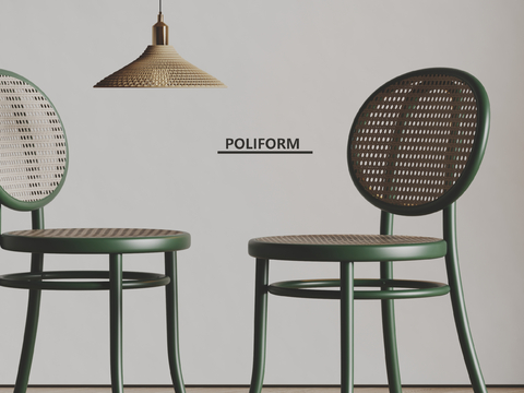 poliform modern dining chair chandelier