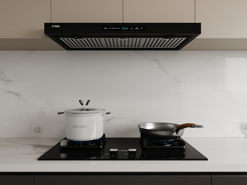 Range hood stove top range hood