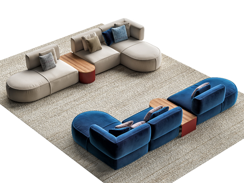 cassina modern multiplayer sofa corner sofa