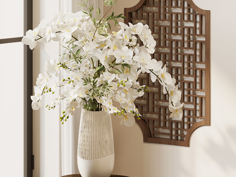 Modern floral vase ornaments